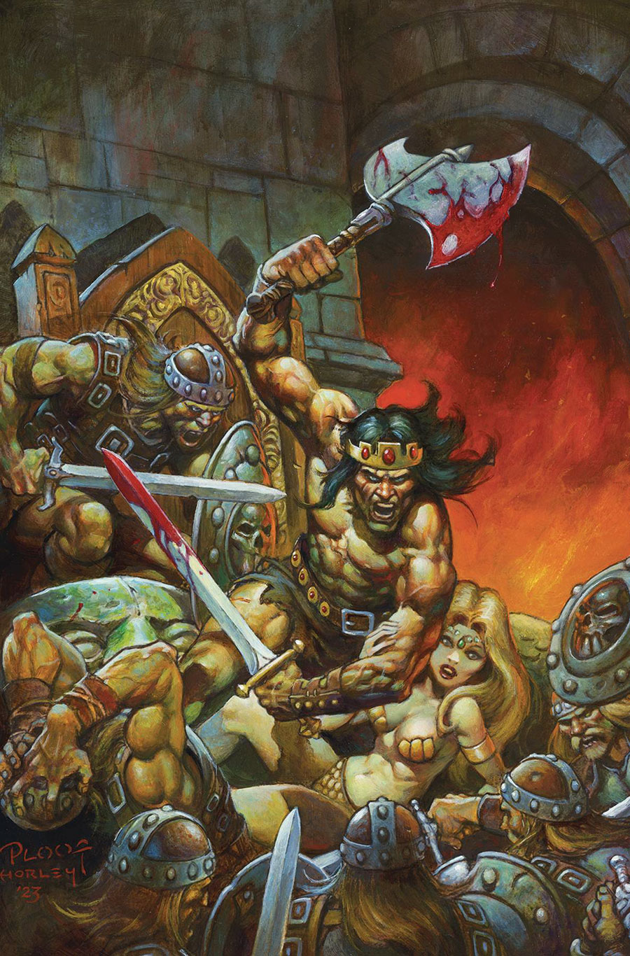 Conan The Barbarian Vol 5 #11 Cover D Variant Alex Horley Virgin Cover