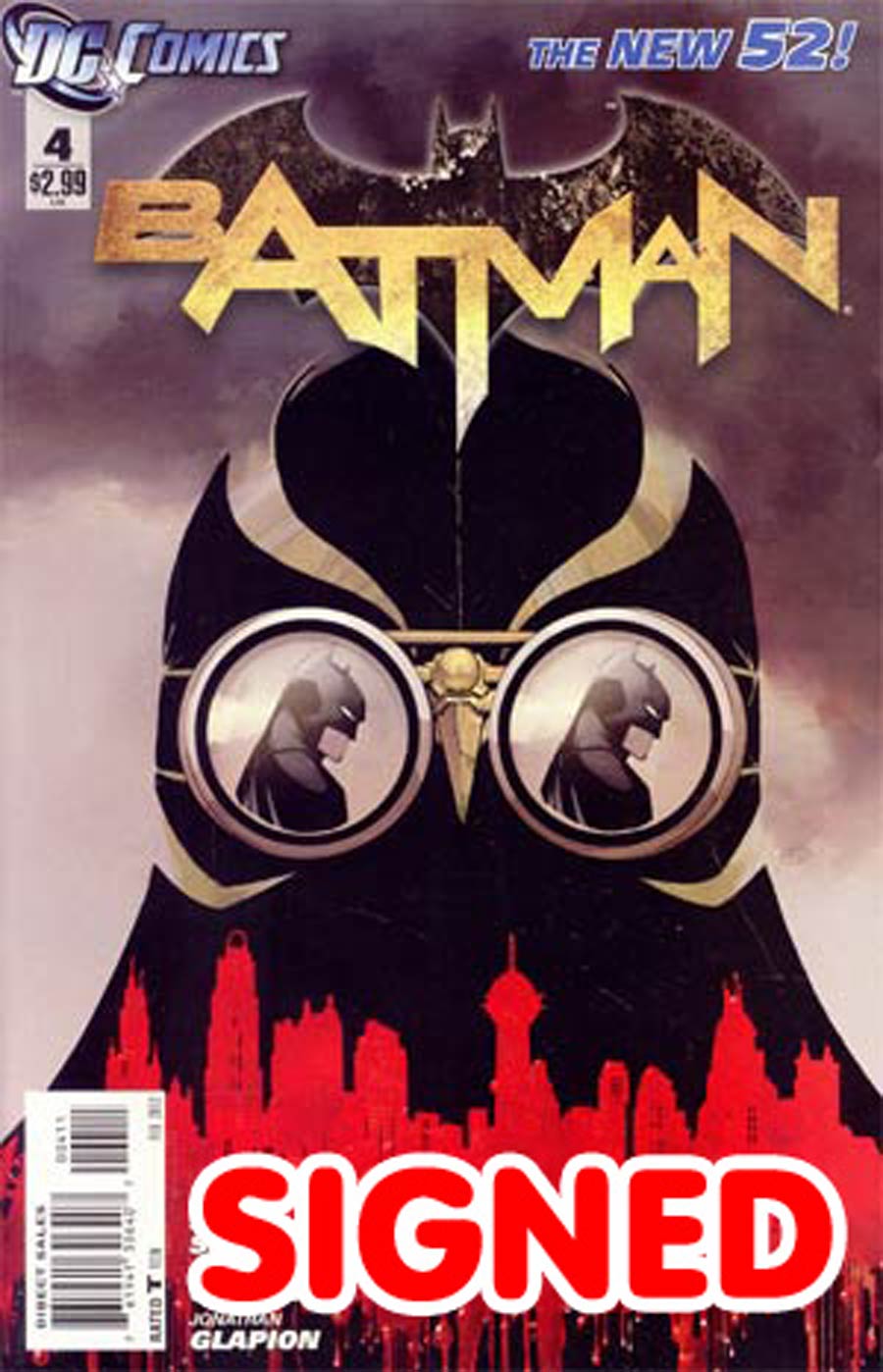 Batman Vol 2 #4 Cover G 1st Ptg Signed By Scott Snyder