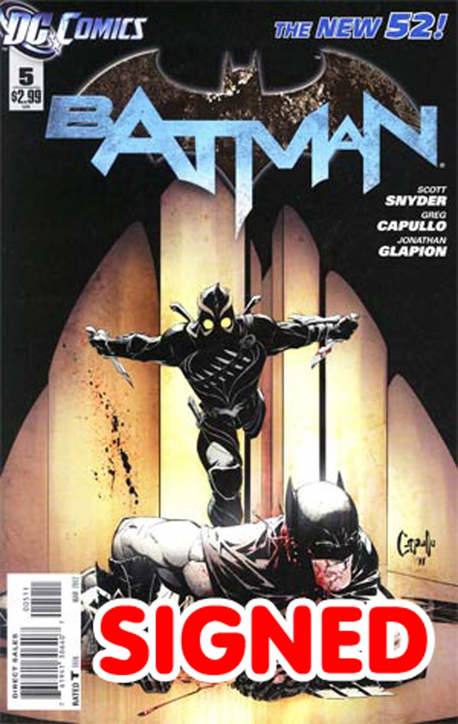 Batman Vol 2 #5 Cover I 1st Ptg Signed By Scott Snyder