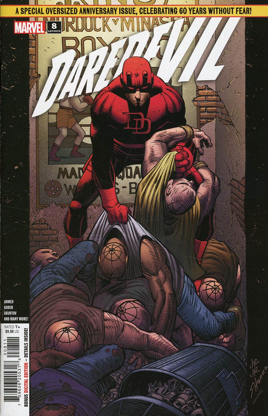 Daredevil Vol 8 #8 Cover H Regular John Romita Jr Cover Misprint Edition