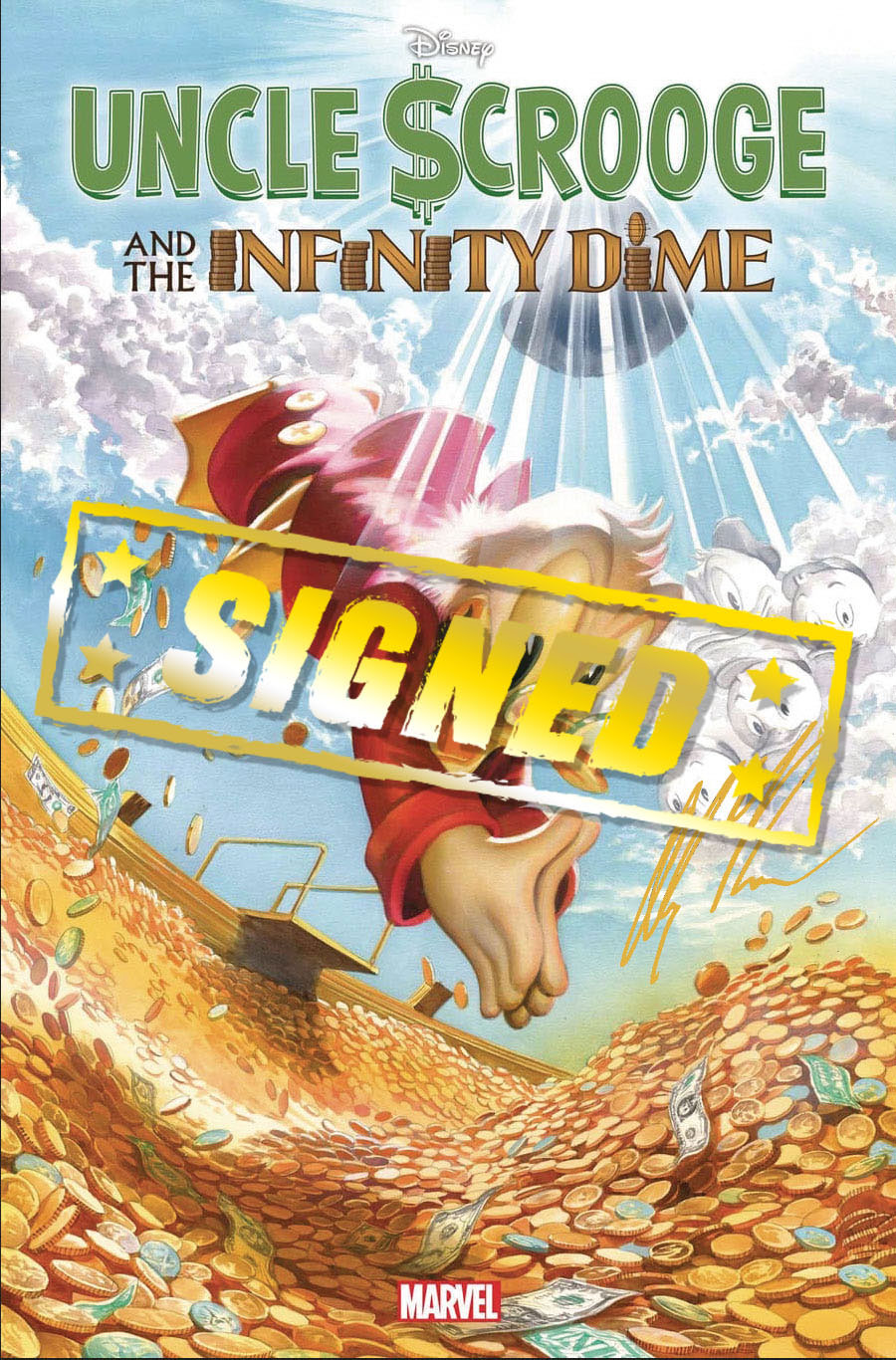 UNCLE SCROOGE INFINITY DIME #1 ALEX ROSS SGN VAR (C: 0-1-2)