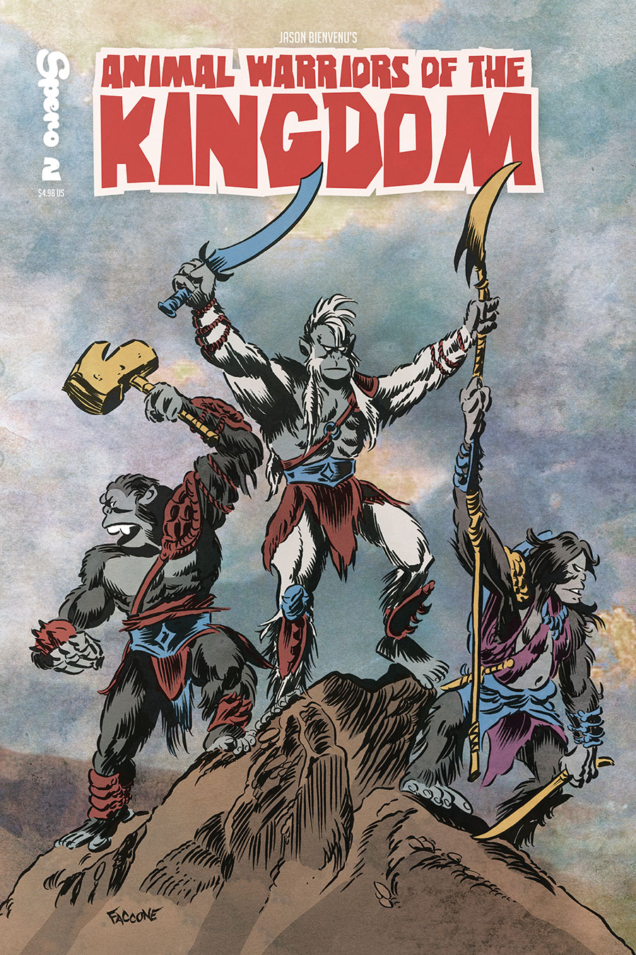 Animal Warriors Of The Kingdom #2 Cover B Variant Utama Prastha Masters Of The Universe Homage Cover
