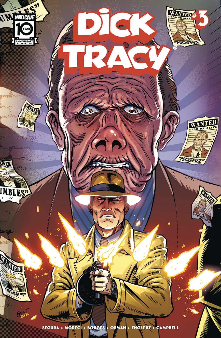 Dick Tracy (Mad Cave Studios) #3 Cover B Variant Brent Schoonover Connecting Cover