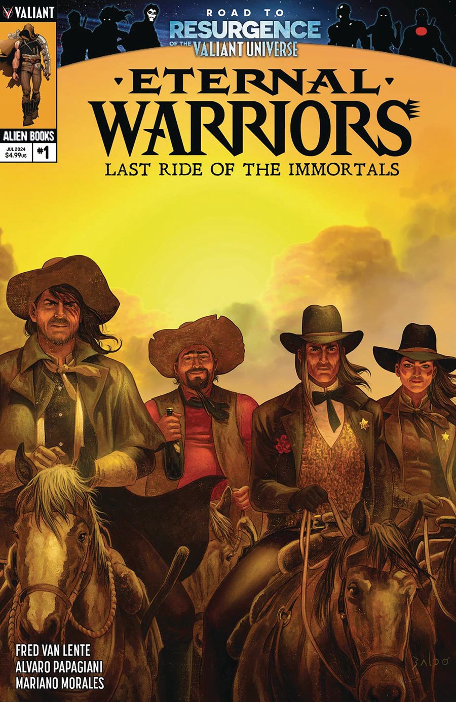 Eternal Warriors Last Ride Of The Immortals #1 Cover A Regular Fernando Baldo Cover