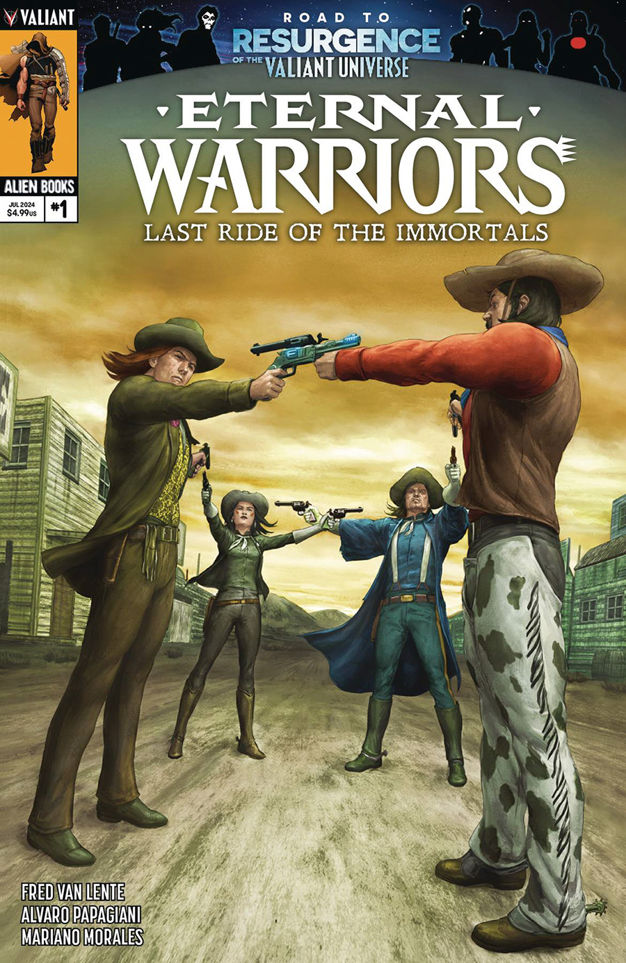 Eternal Warriors Last Ride Of The Immortals #1 Cover B Variant Agustin Alessio Cover (Resurgence Of The Valiant Universe Prelude)