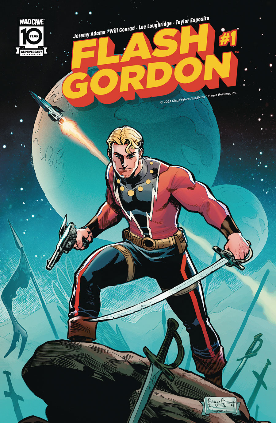 Flash Gordon Vol 8 #1 Cover C Variant Reilly Brown Cover