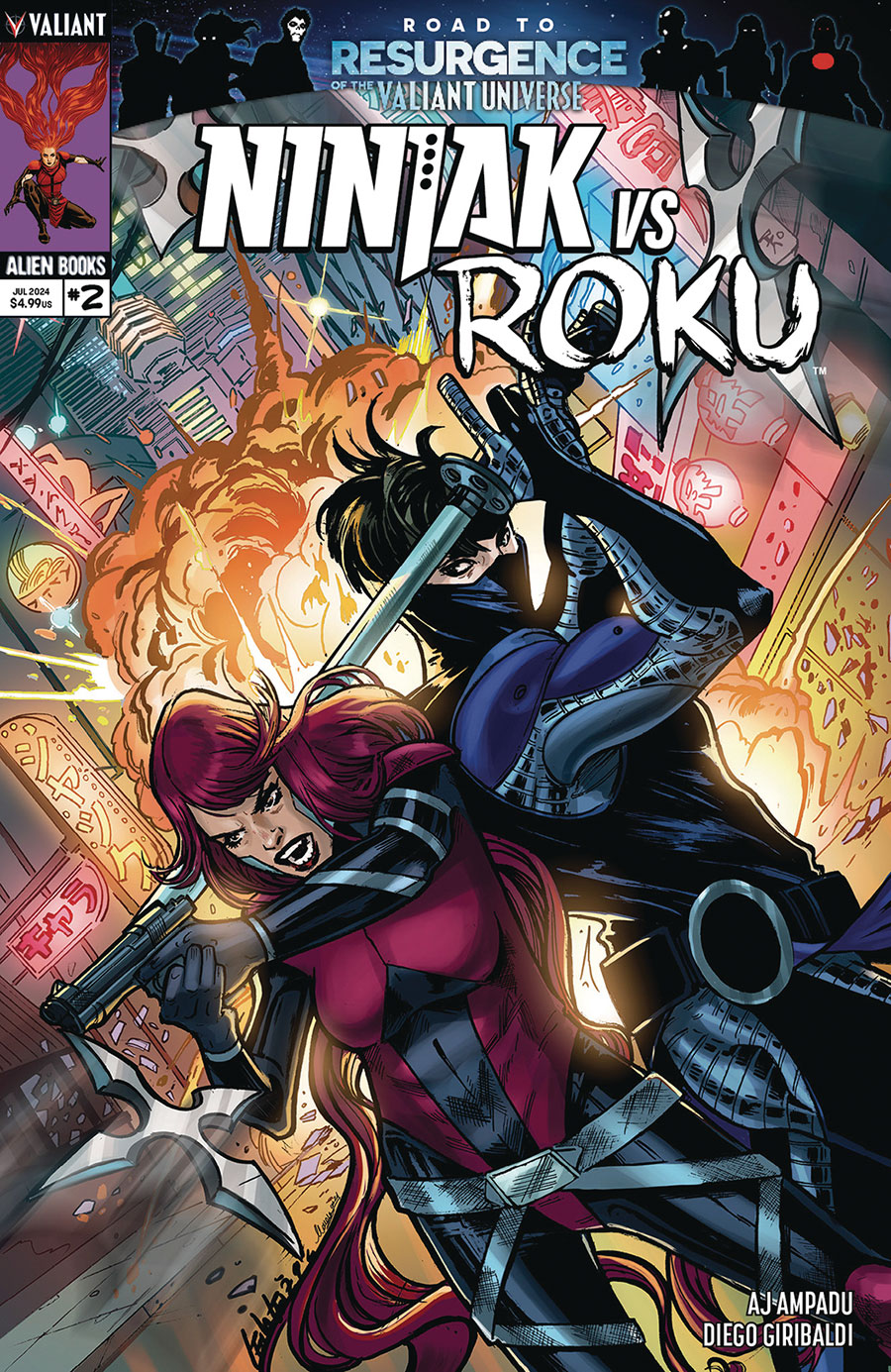Ninjak vs Roku #2 Cover A Regular Leila Leiz Cover