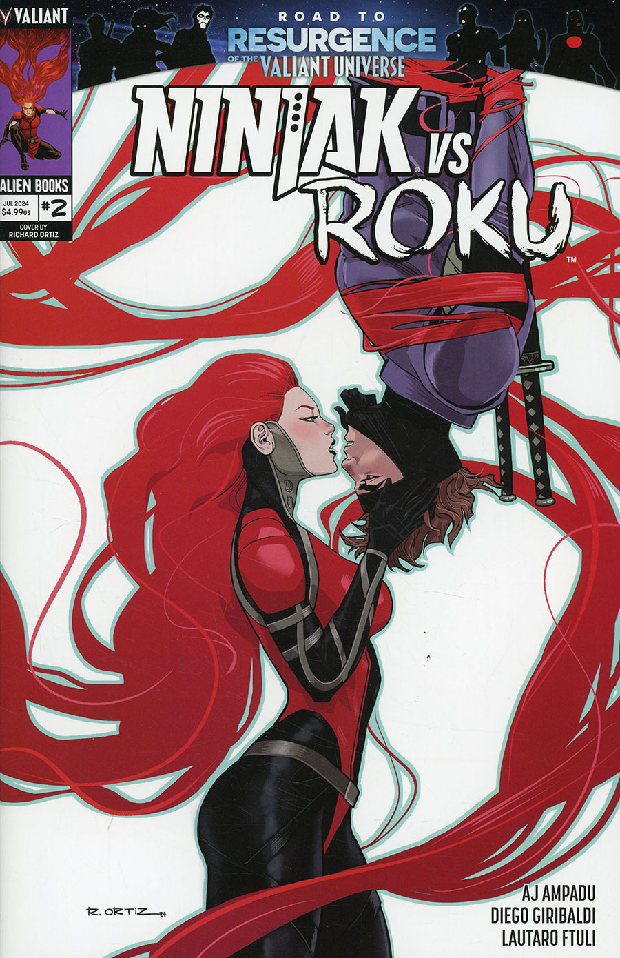 Ninjak vs Roku #2 Cover B Variant Richard Ortiz Cover (Resurgence Of The Valiant Universe Prelude)