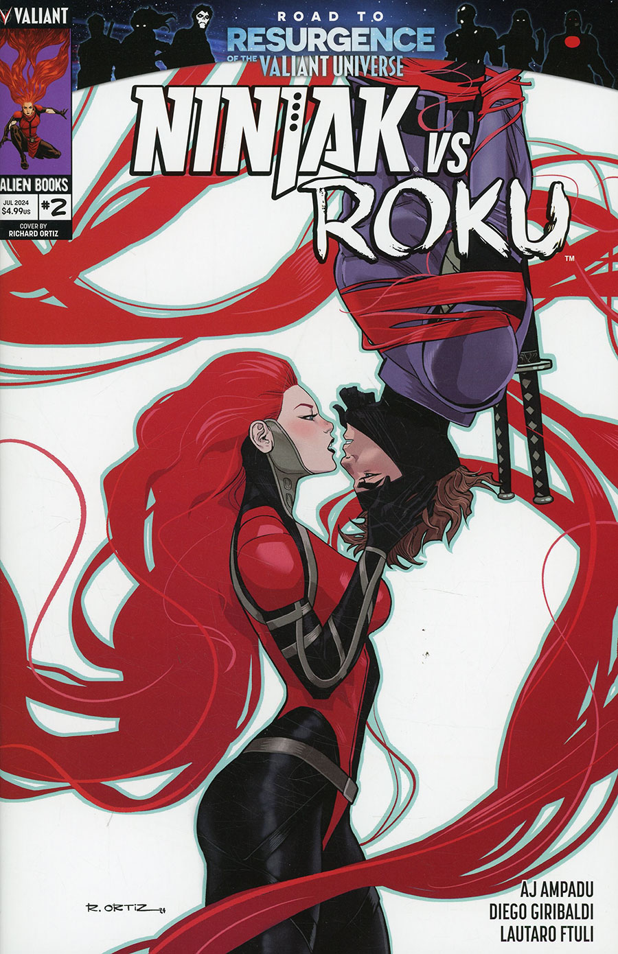 Ninjak vs Roku #2 Cover B Variant Richard Ortiz Cover