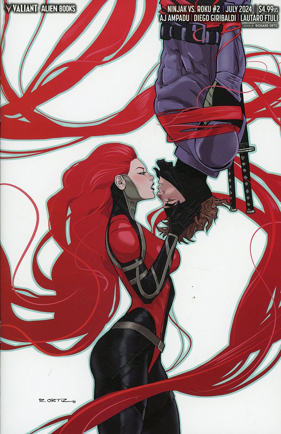 Ninjak vs Roku #2 Cover D Variant Richard Ortiz Virgin Cover