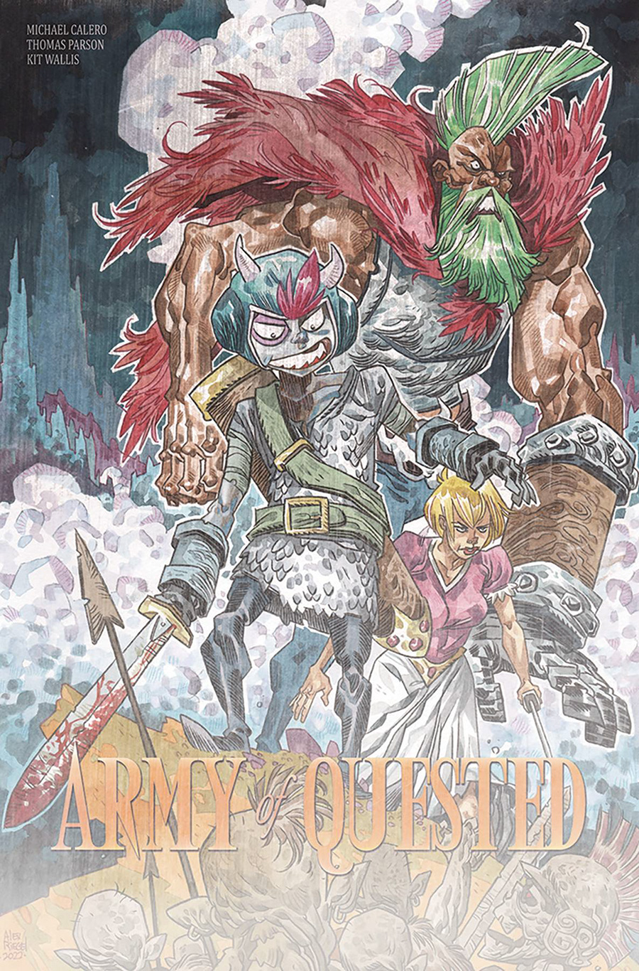 Quested #1 Cover Z-B Limited Edition Alex Riegel Army Of Darkness Homage Metal Variant Cover