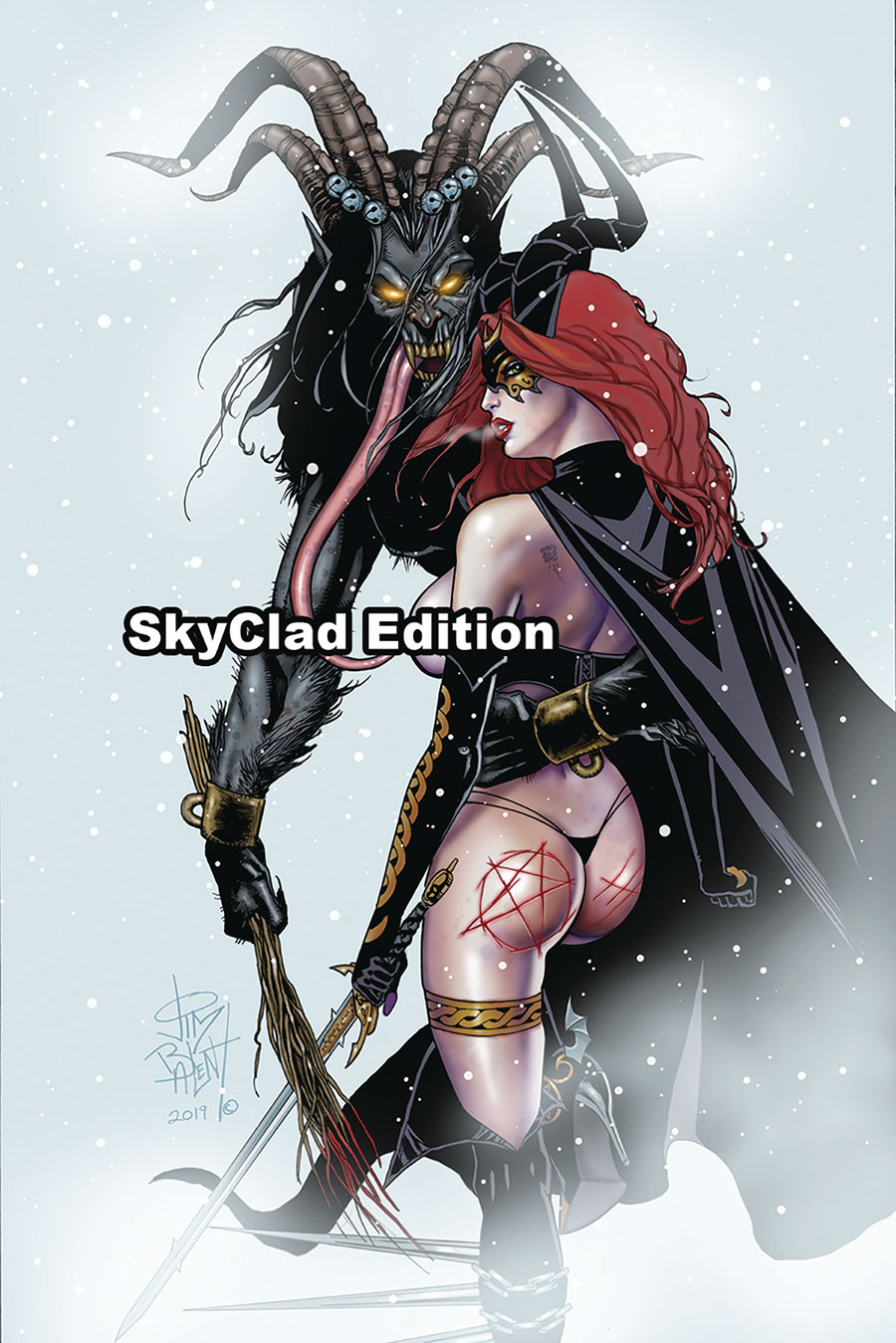 Tarot Witch Of The Black Rose #119 Cover I Mark Of Krampus Skyclad Cover