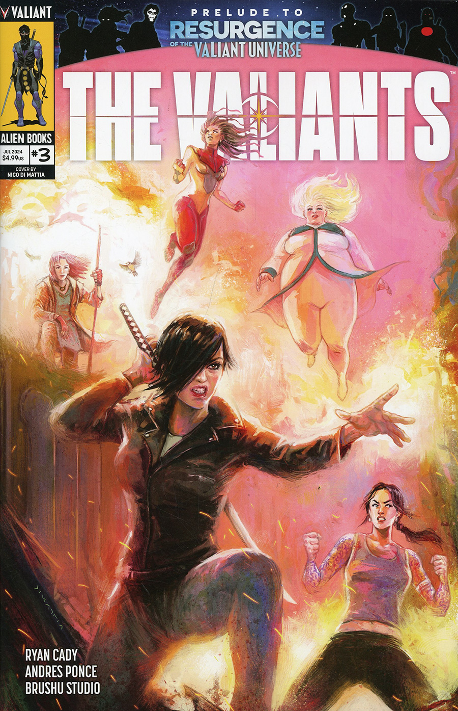 The Valiants #3 Cover B Variant Nico Di Mattia Cover (Resurgence Of The Valiant Universe Prelude)