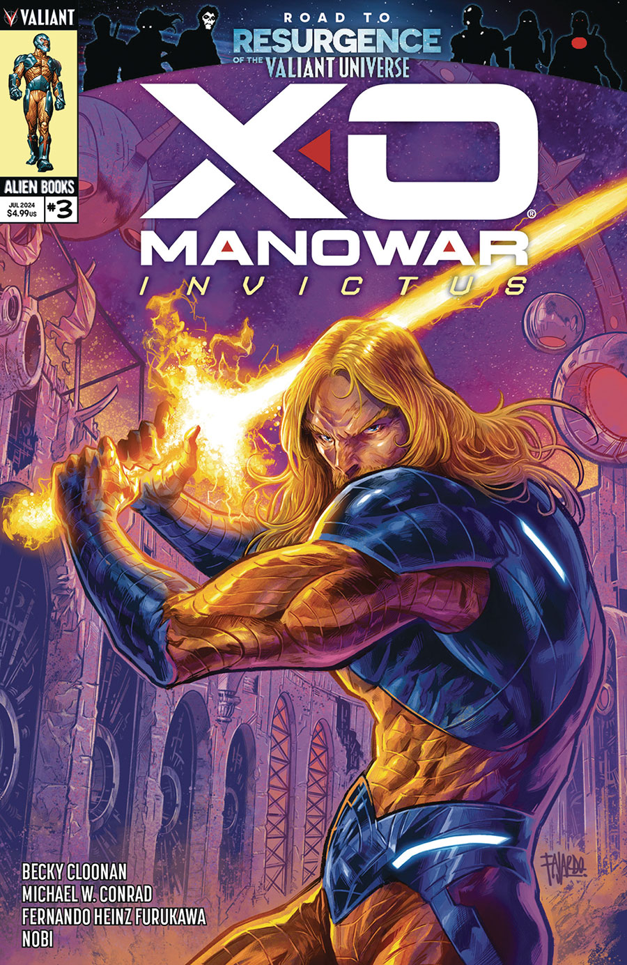 X-O Manowar Invictus #3 Cover A Regular Guillermo Fajardo Cover