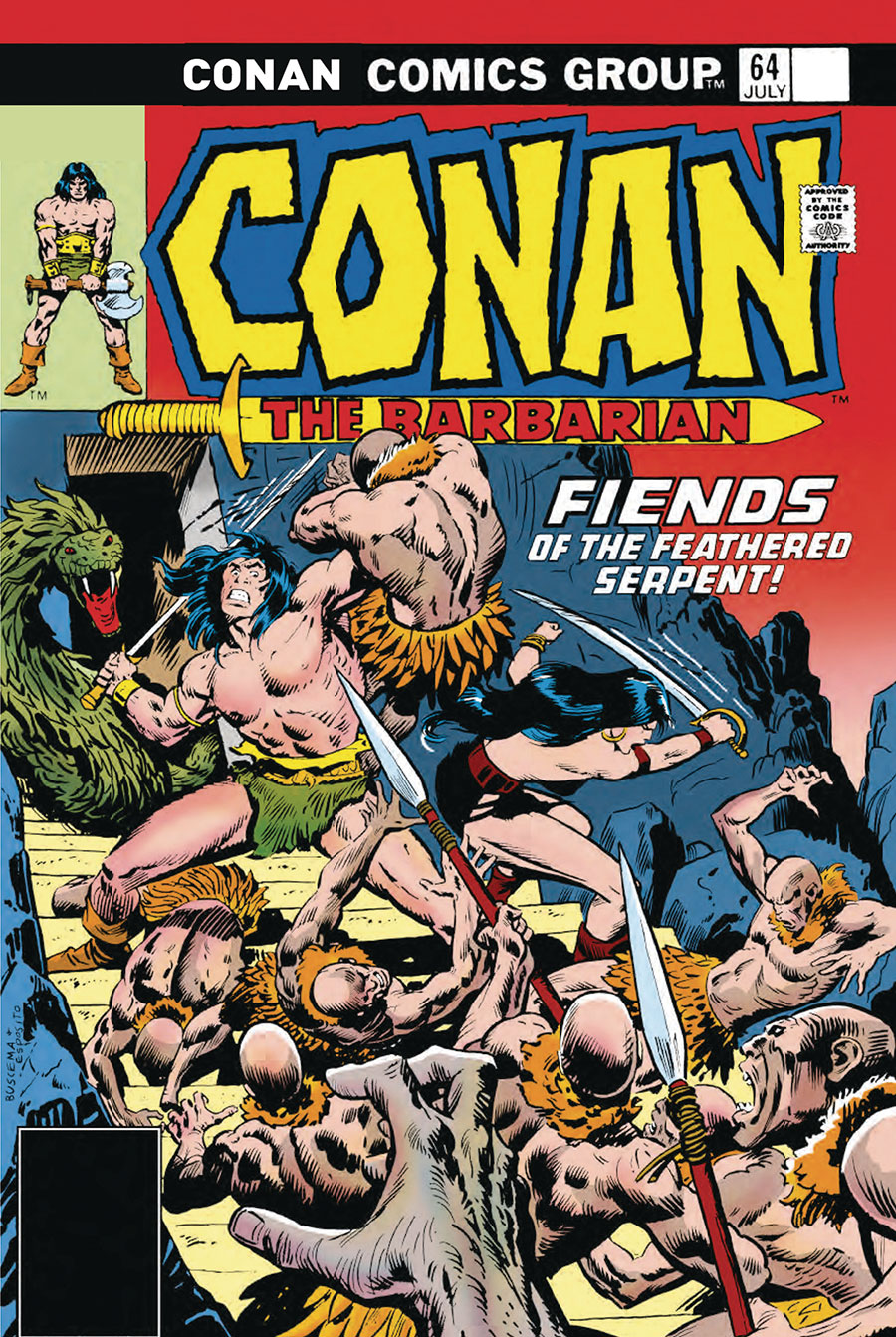 Conan The Barbarian The Original Comics Omnibus Vol 3 HC Direct Market John Buscema Variant Cover