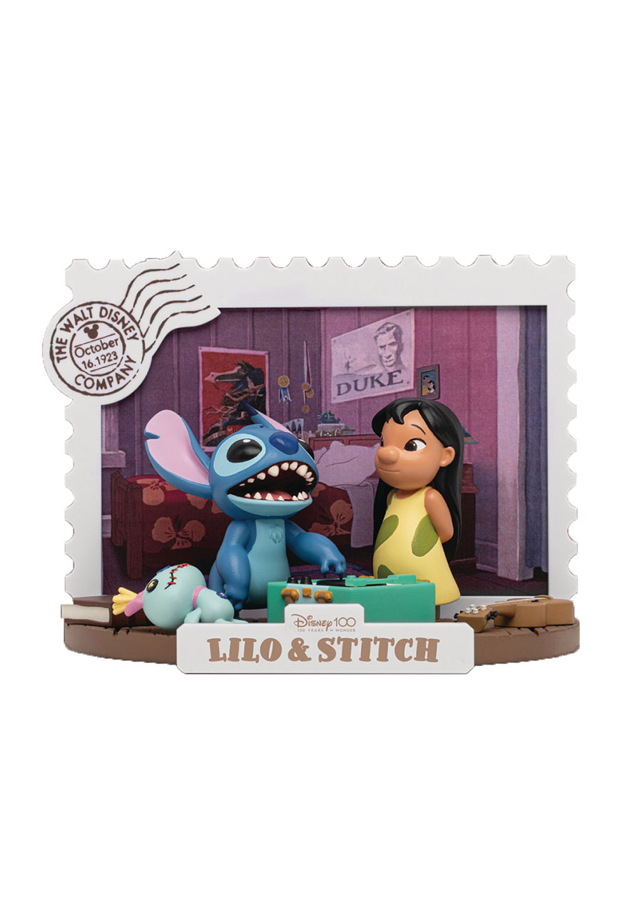 DISNEY 100 YEARS DS-134 LILO & STITCH D-STAGE 6IN STATUE