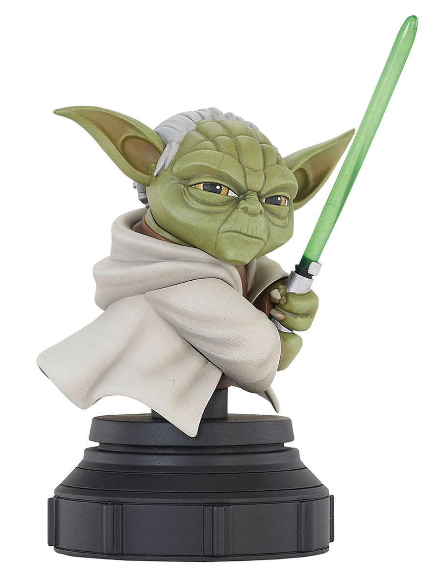 Star Wars Clone Wars Animated Yoda 1/7 Scale Mini Bust