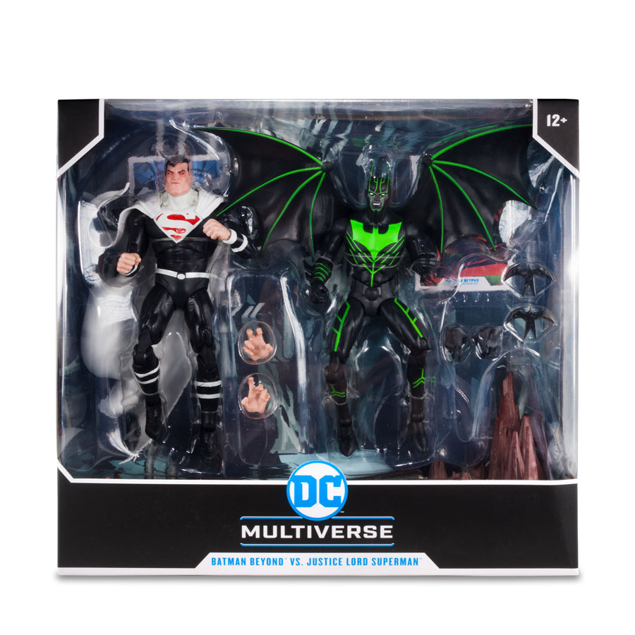 DC Collector Batman Beyond vs Justice Lord Superman 7-Inch 2-Pack Action Figure Case