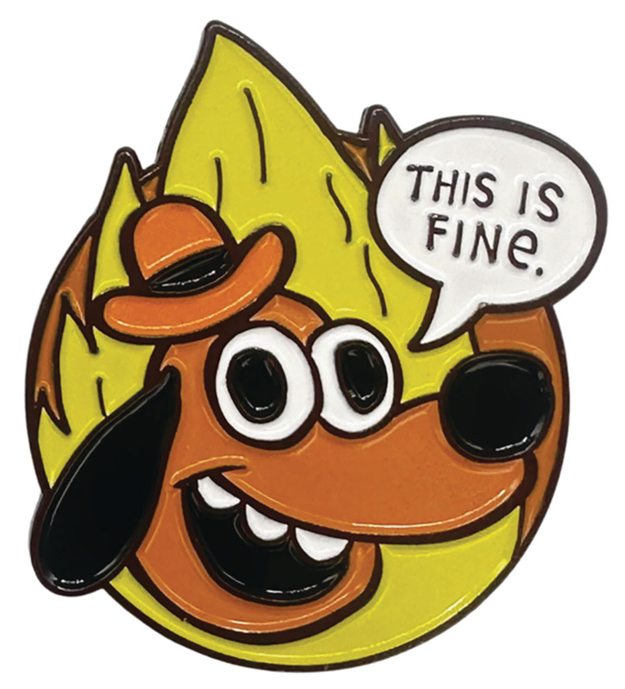 KC GREEN THIS IS FINE OFFICAL PIN (C: 1-1-2)