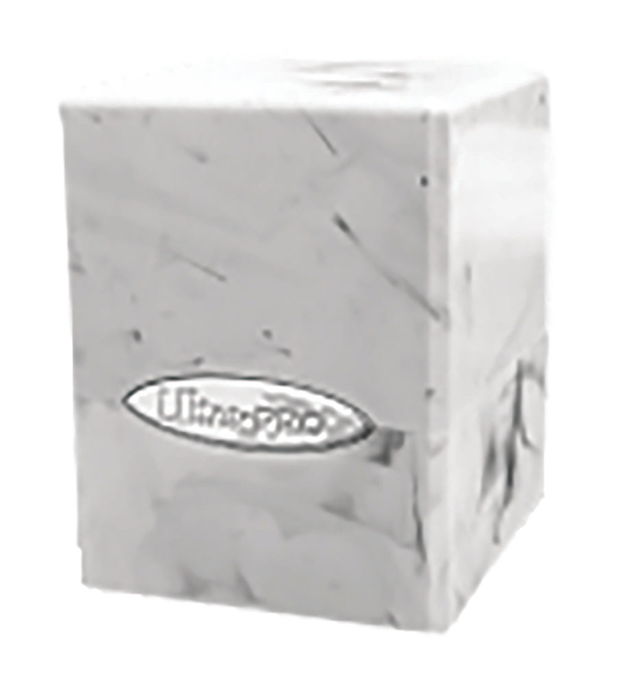 Marble Satin Cube - White & Black