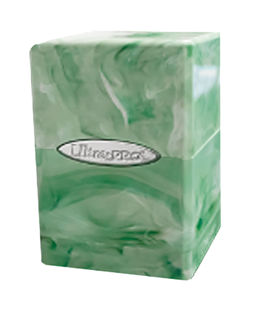 Marble Satin Tower - Lime Green & White