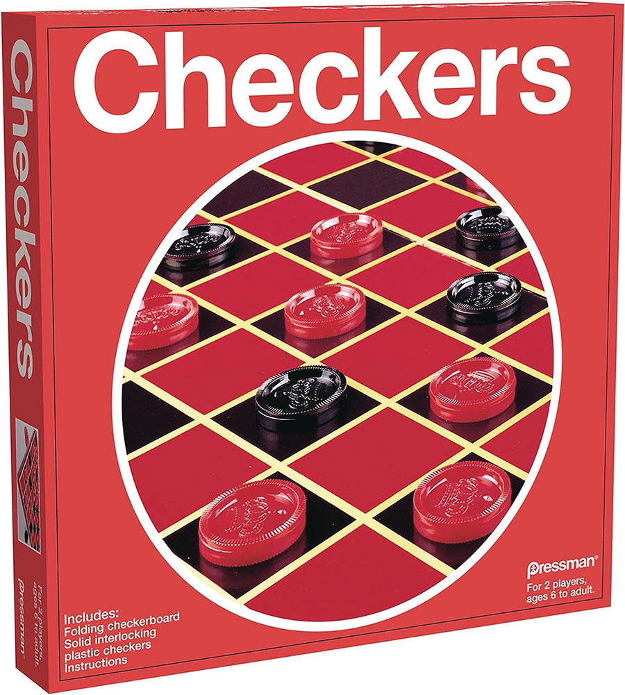 Classic Checkers Board Game - RESOLICITED