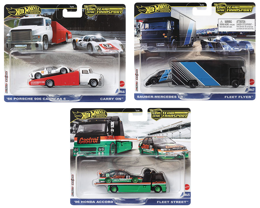Hot Wheels Premium Team Transport 1/64 Scale Die-Cast Wave A Assortment Case