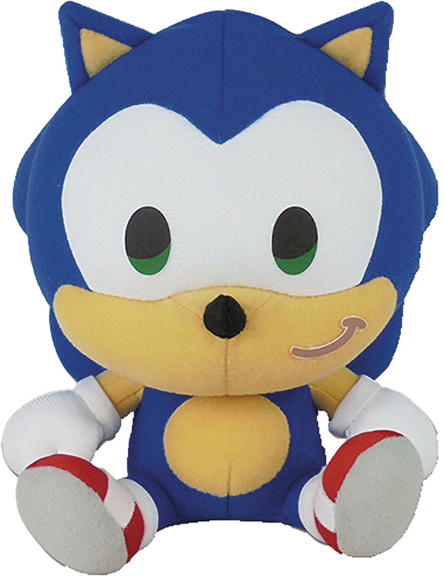 Sonic The Hedgehog Chibi 7-Inch Sitting Plush - Sonic