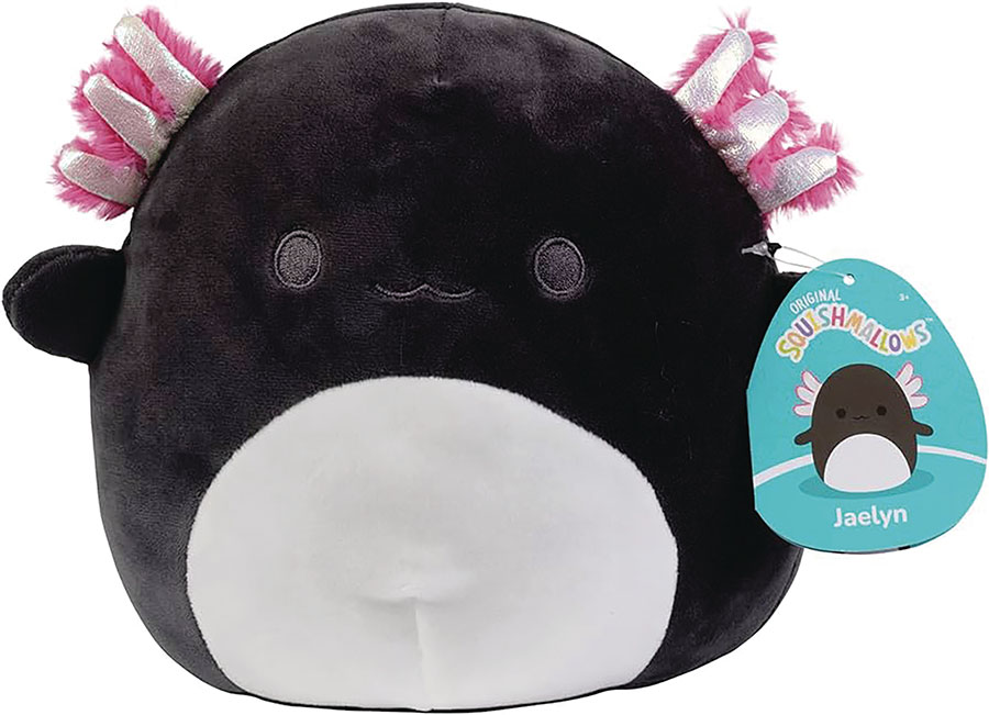 Squishmallow Black With Pink Ears Axolotl 12-Inch Plush
