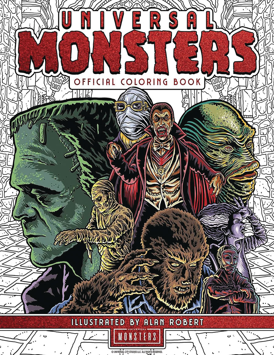 UNIVERSAL MONSTERS OFFICIAL COLORING BOOK SC (C: 0-1-0)