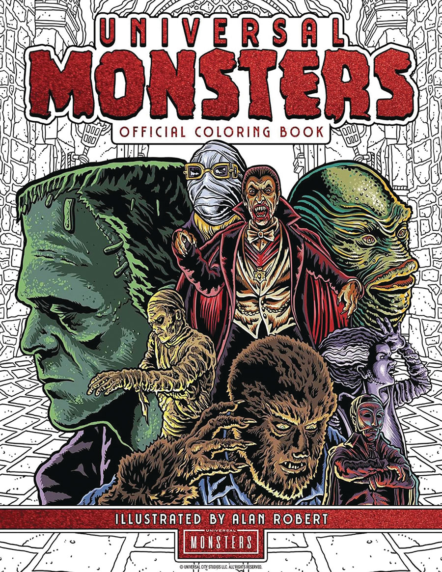Universal Monsters Official Coloring Book SC