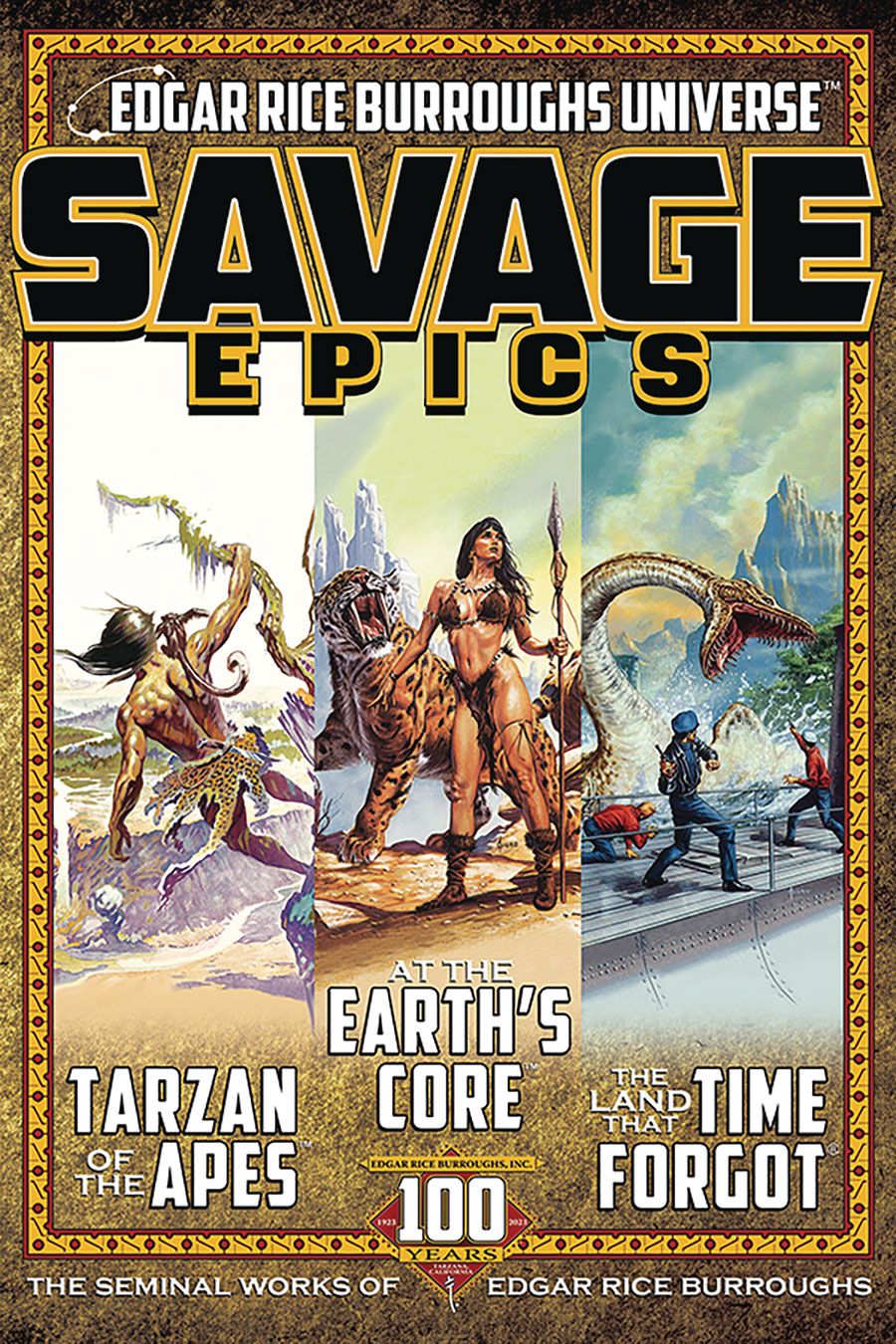 SAVAGE EPICS SEMINAL WORKS OF EDGAR RICE BURROUGHS HC (C: 0-