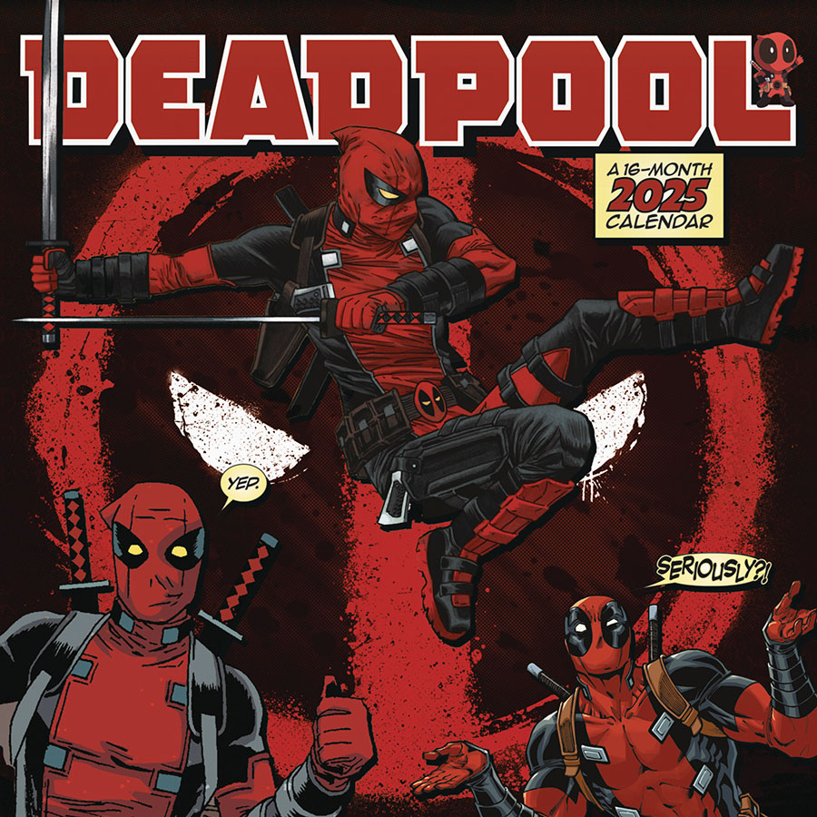 Deadpool 16-Month 2025 Wall Calendar