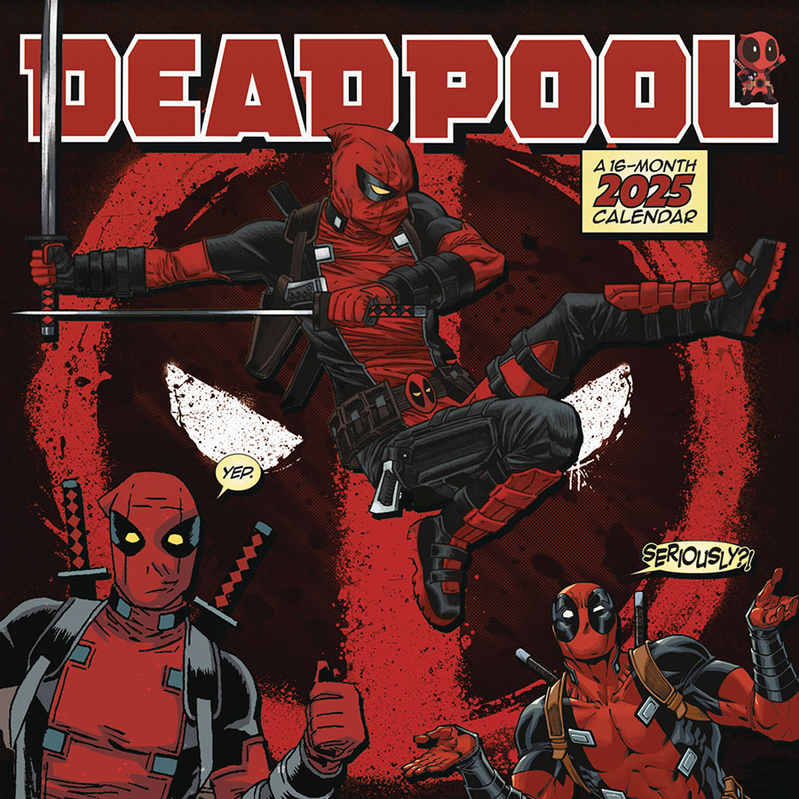 Deadpool 16Month 2025 Wall Calendar
