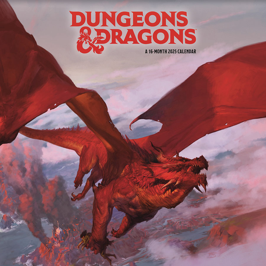 Dungeons & Dragons Classic 16-Month 2025 Wall Calendar