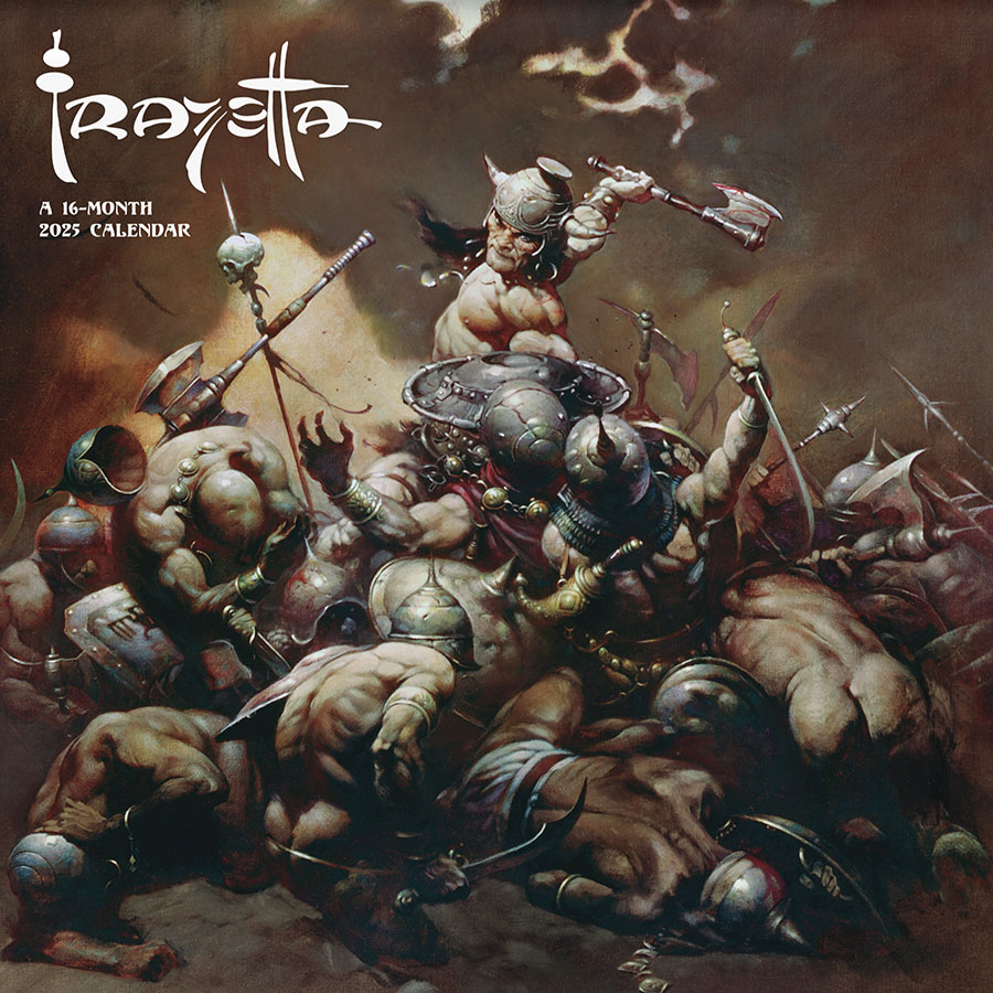 Frank Frazetta 16-Month 2025 Wall Calendar