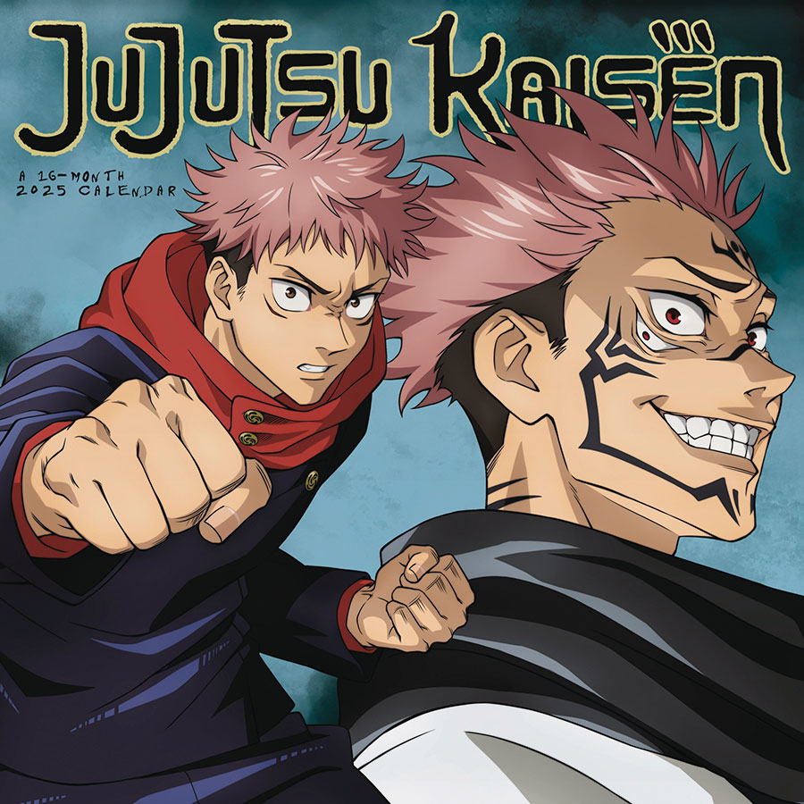 Jujutsu Kaisen 16-Month 2025 Wall Calendar