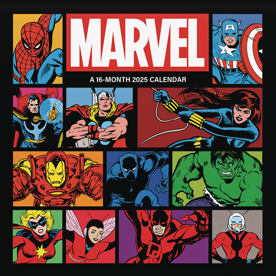 Marvel Comics 16Month 2025 Wall Calendar