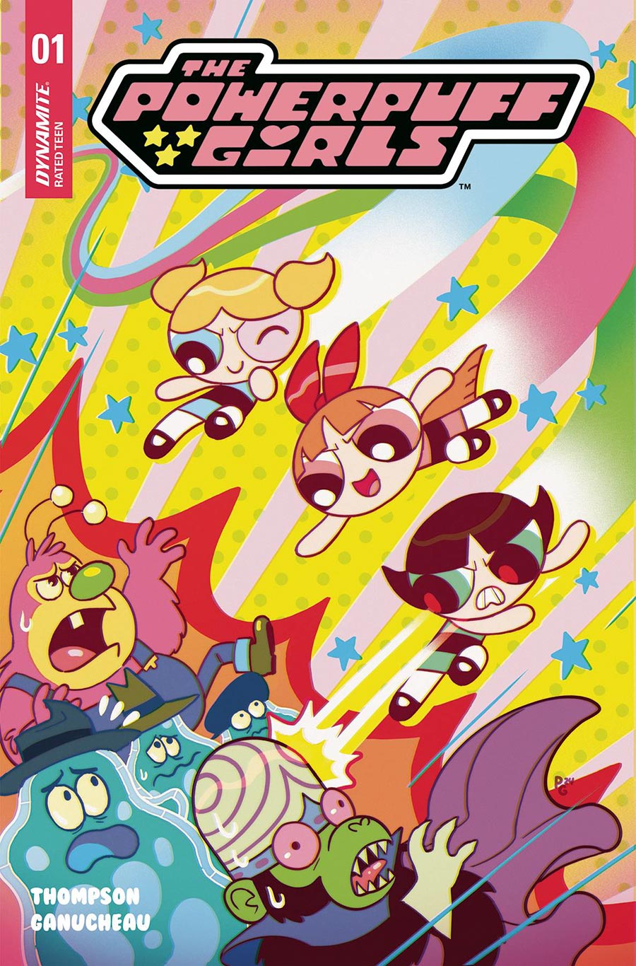 Powerpuff Girls Vol 4 #1 Cover N Incentive Paulina Ganucheau Foil Cover