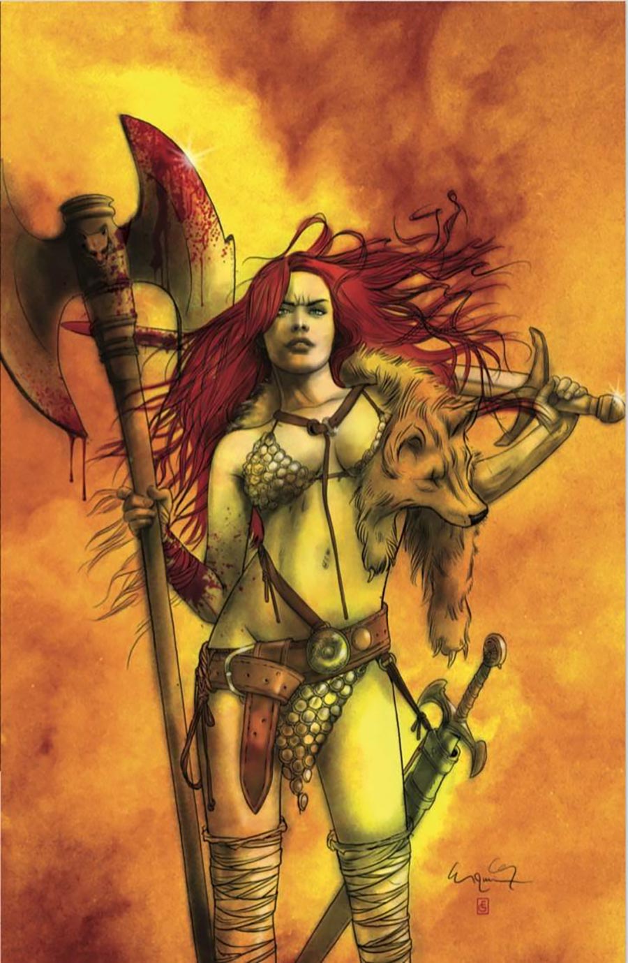 Red Sonja Empire Of The Damned #4 Cover H Incentive Celina Virgin Cover