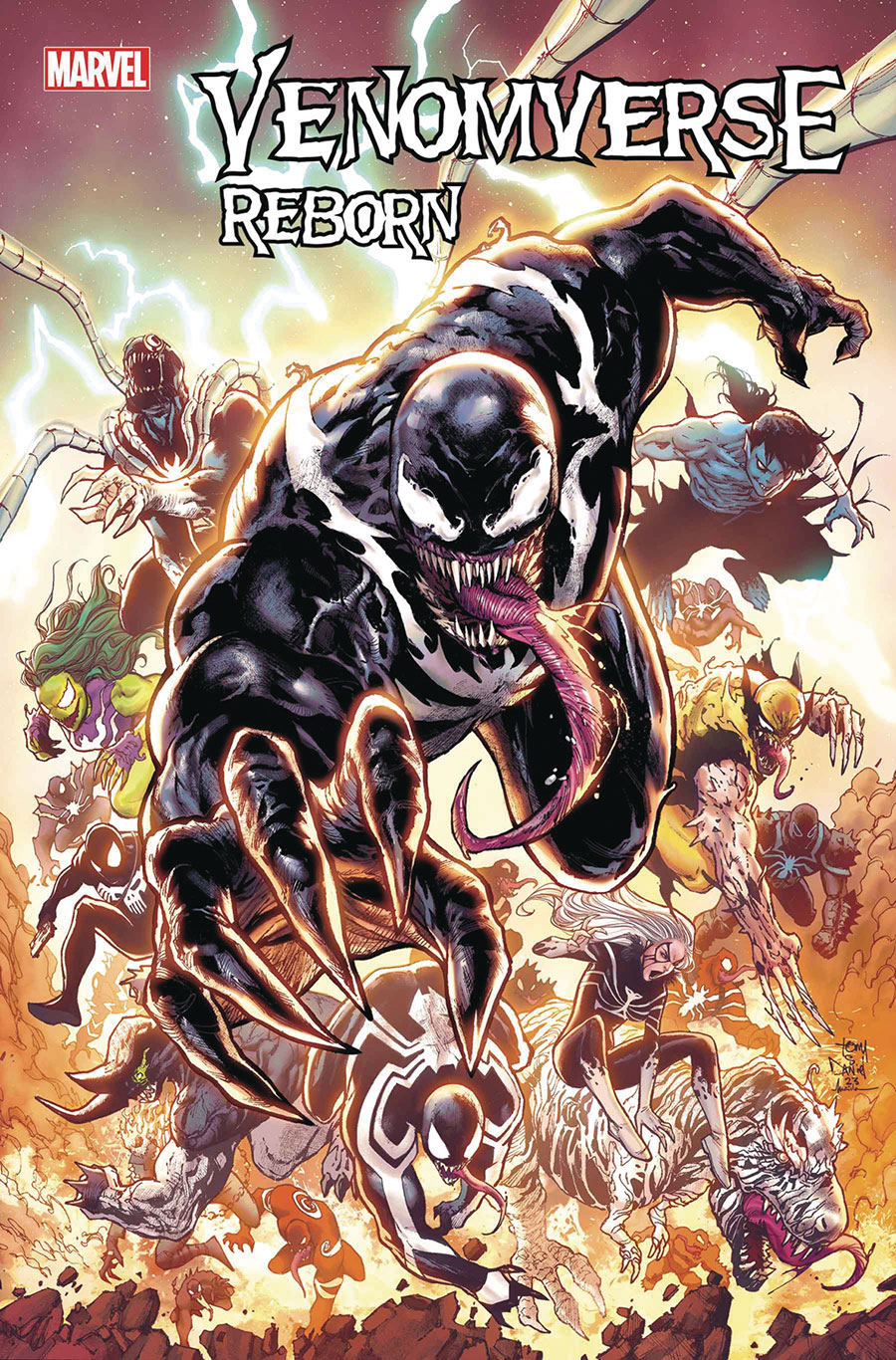 Venomverse Reborn #1 Cover H DF Signed By Christos Gage