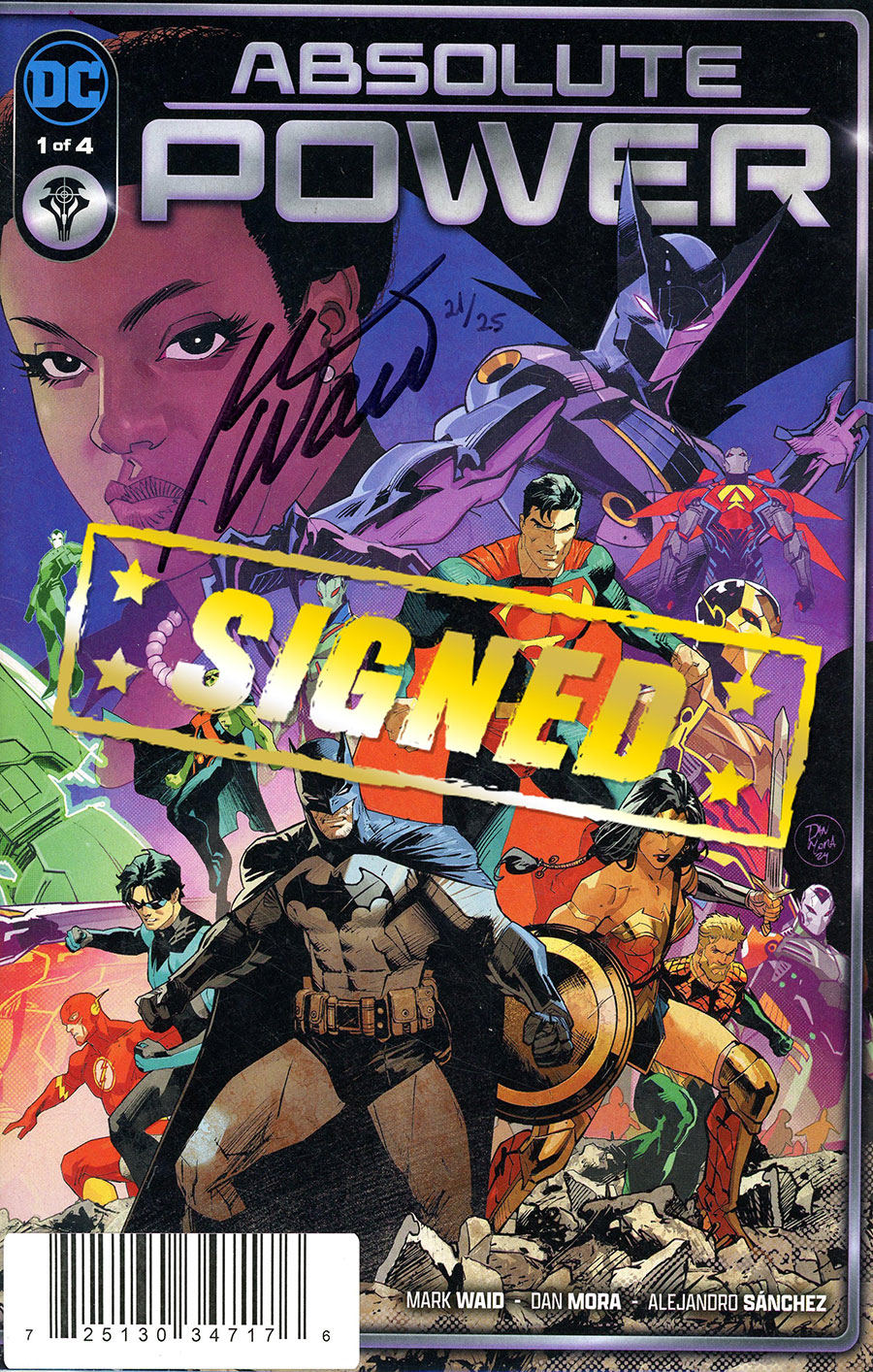 Absolute Power #1 Cover L DF Signed By Mark Waid