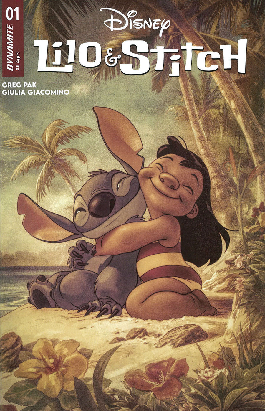 Lilo & Stitch #1 Cover Y Dynamite Com Exclusive Joshua Middleton Vintage Variant Cover