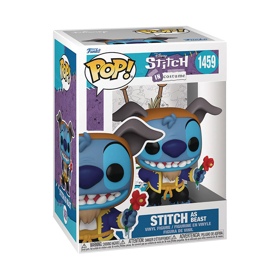 POP Disney Stitch In Costume Stitch As Beast Vinyl Figure