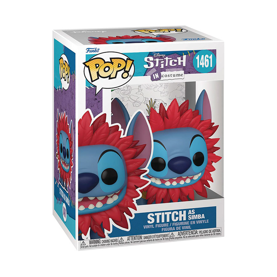 POP Disney Stitch In Costume Stitch As Simba Vinyl Figure