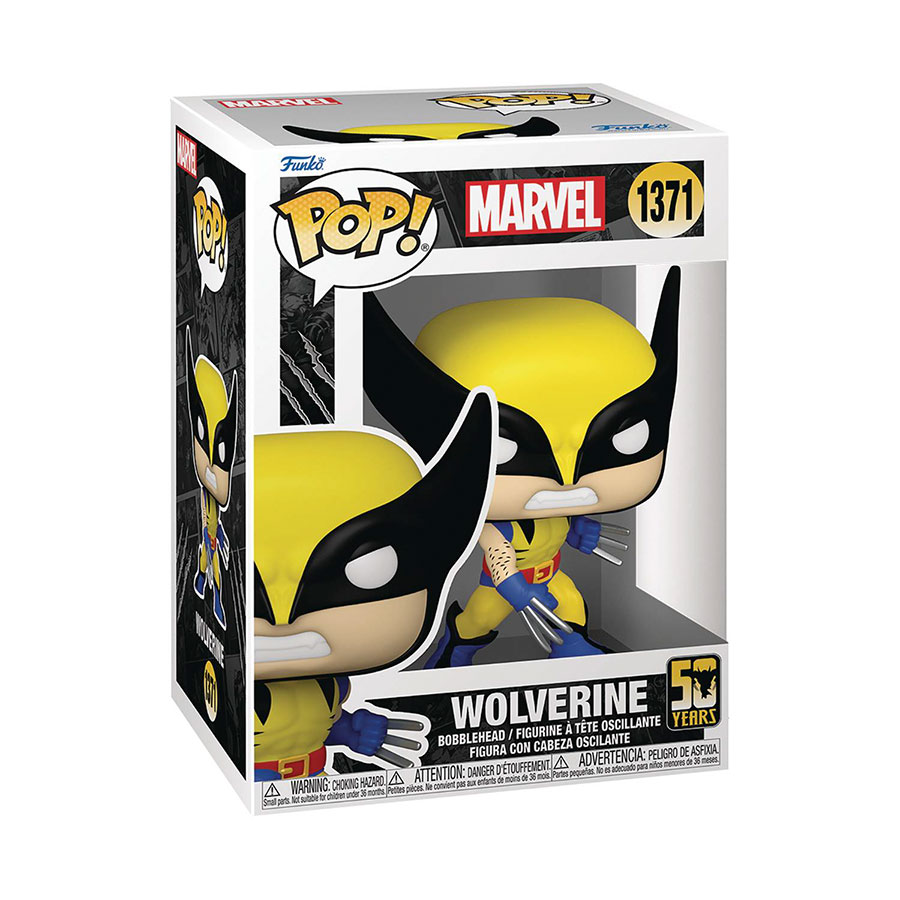 POP Marvel Wolverine 50th Anniversary Wolverine Classic Suit Vinyl Bobble Head