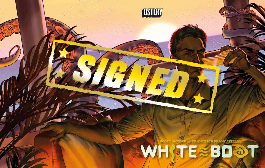 White Boat #1 Cover L Incentive Keyla Valerio Wraparound Variant Cover Signed By Scott Snyder