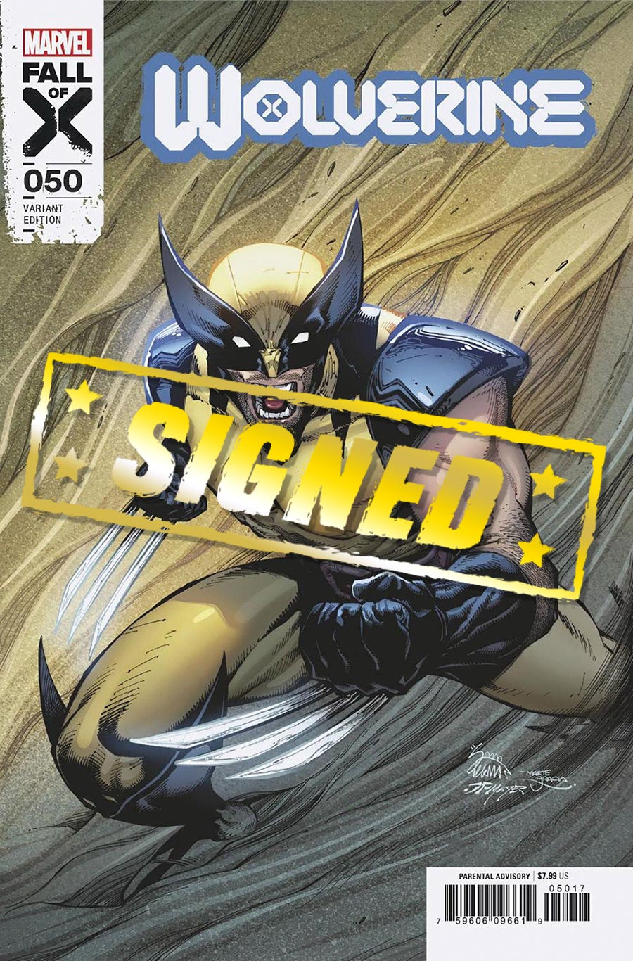 Wolverine Vol 7 #50 Cover P Incentive Ryan Stegman Variant Cover Signed By Cory Smith