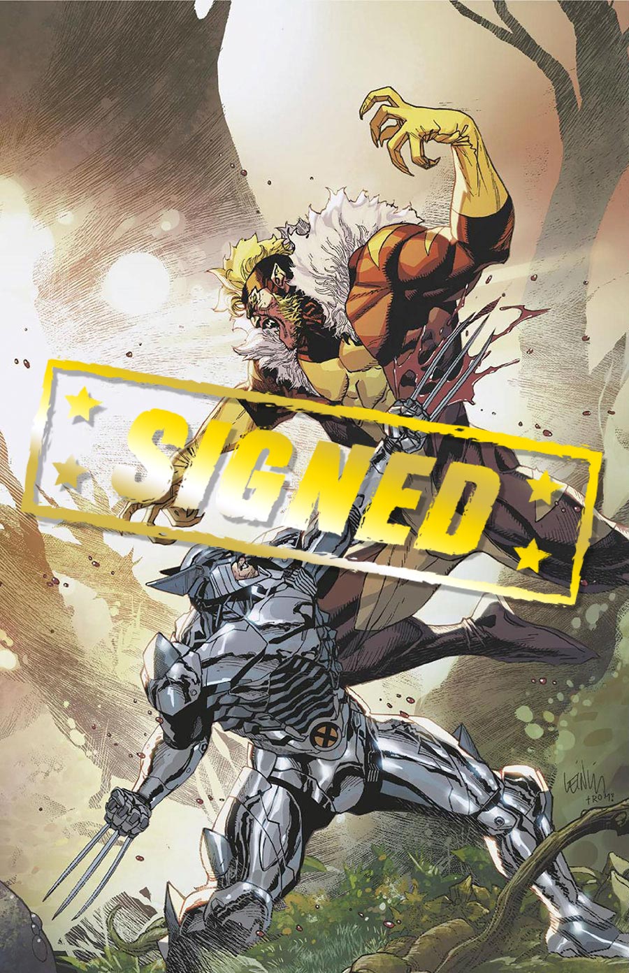 Wolverine Vol 7 #50 Cover Q Incentive Leinil Francis Yu Virgin Cover Signed By Cory Smith