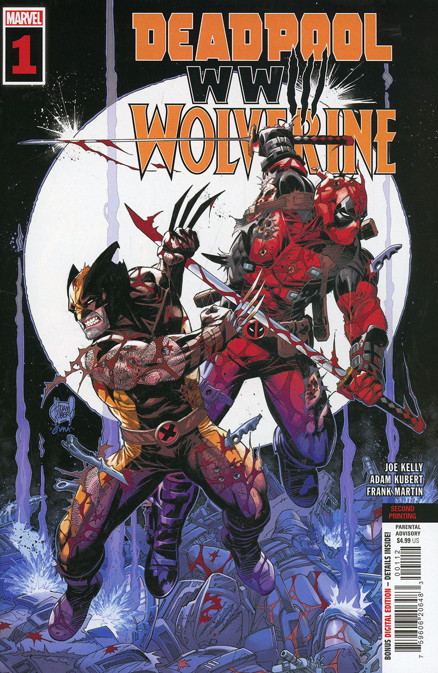 Deadpool & Wolverine WWIII #1 Cover H 2nd Ptg Adam Kubert Variant Cover